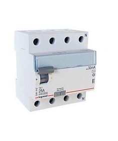 ВДТ TX3 4П 25A 30MA -AC Legrand