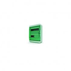 Щит навесной TEKFOR 24 модуля IP65, прозрачная зеленая дверца
